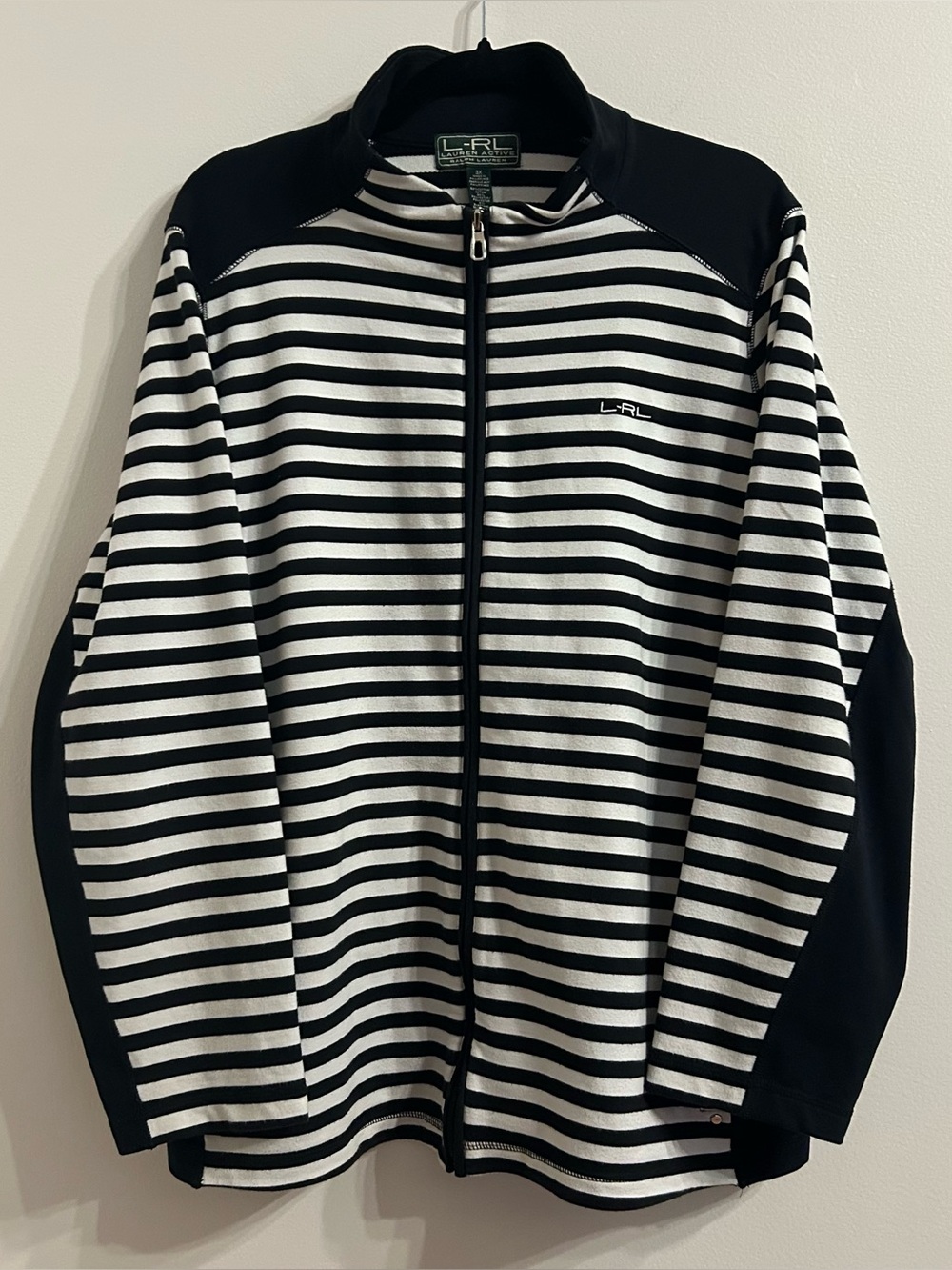 Lauren Ralph Lauren Women’s Active Striped Full Zip Jacket Size 3X Quiet Luxury
